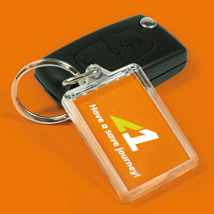 Key branding for Alpha car rentals Uganda © Thomas Iwainsky