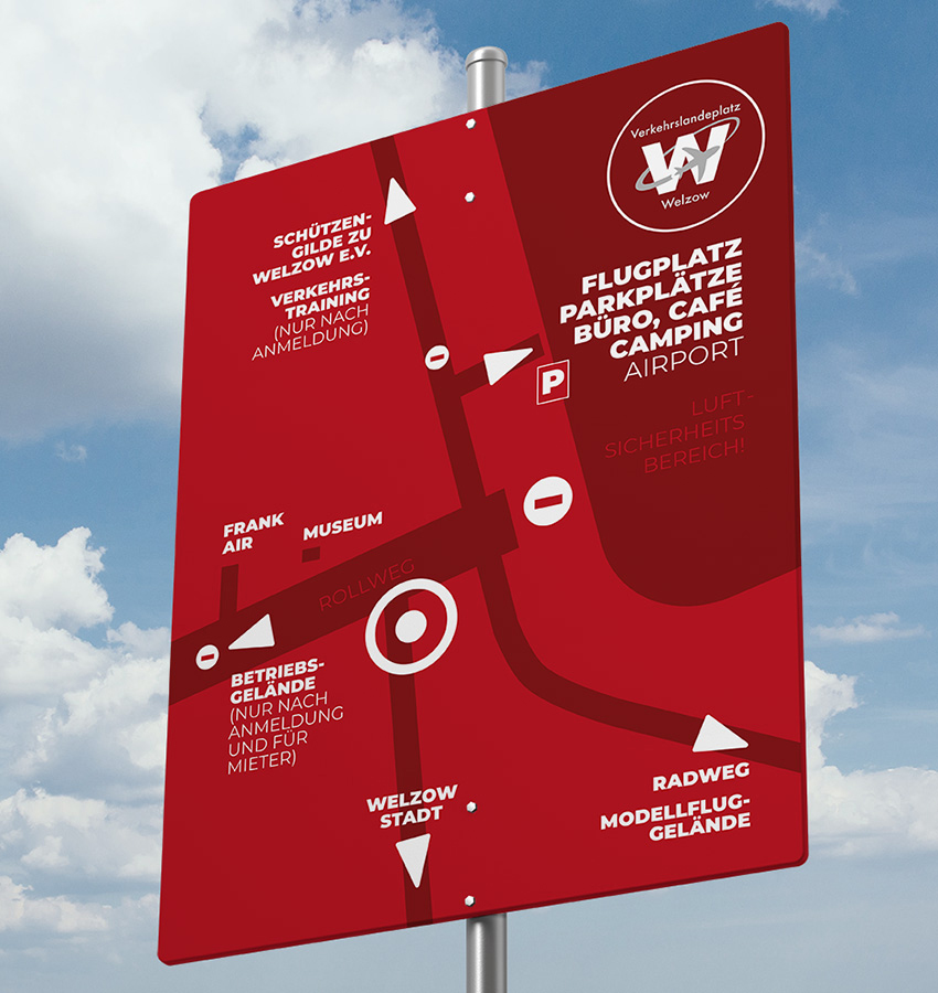 Welzow airport signage design © Thomas Iwainsky