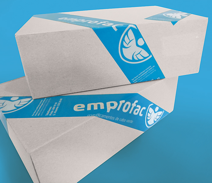 Emprofac branded duct tape for medical shipping © Thomas Iwainsky