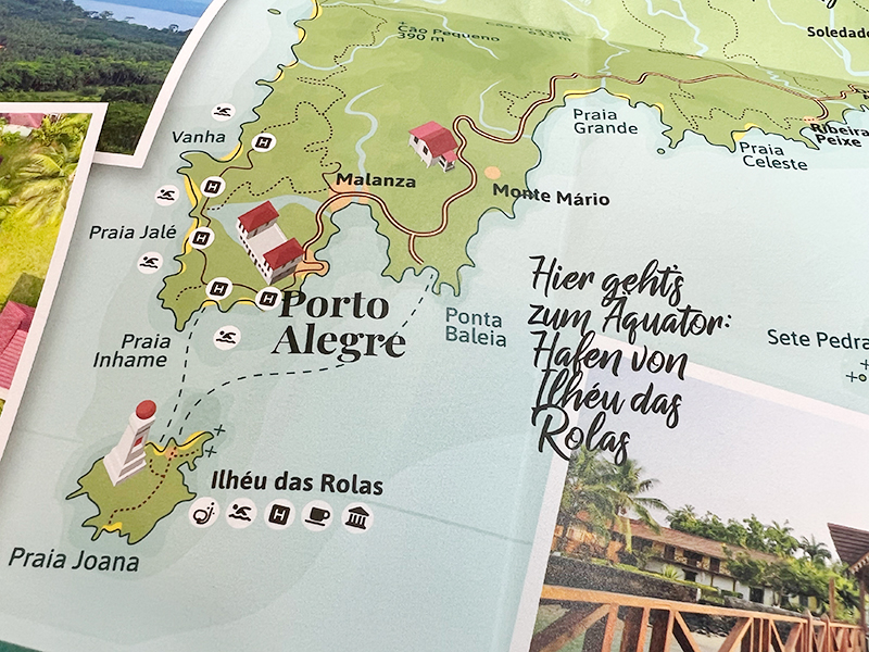 Landkarte mit Reisetipps Honorarkonsulat São Tomé e Príncipe © Thomas Iwainsky